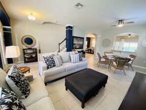 Smart TV, video-game console, DVD player, books