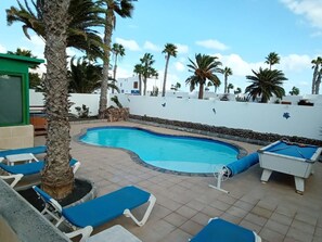 A heated pool