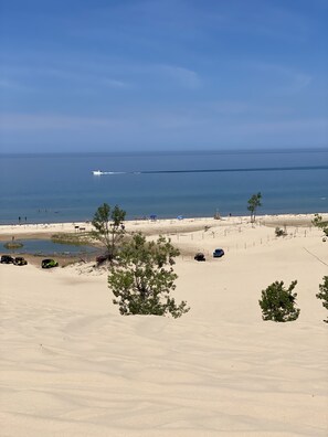Beach nearby - Lake Michigan Cottage - Waterfront on Sunset Bluff (The "Sage") (Mears)