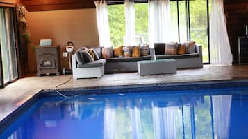 Indoor pool, a heated pool