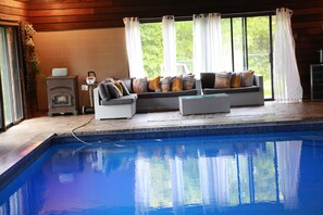 Indoor pool, a heated pool