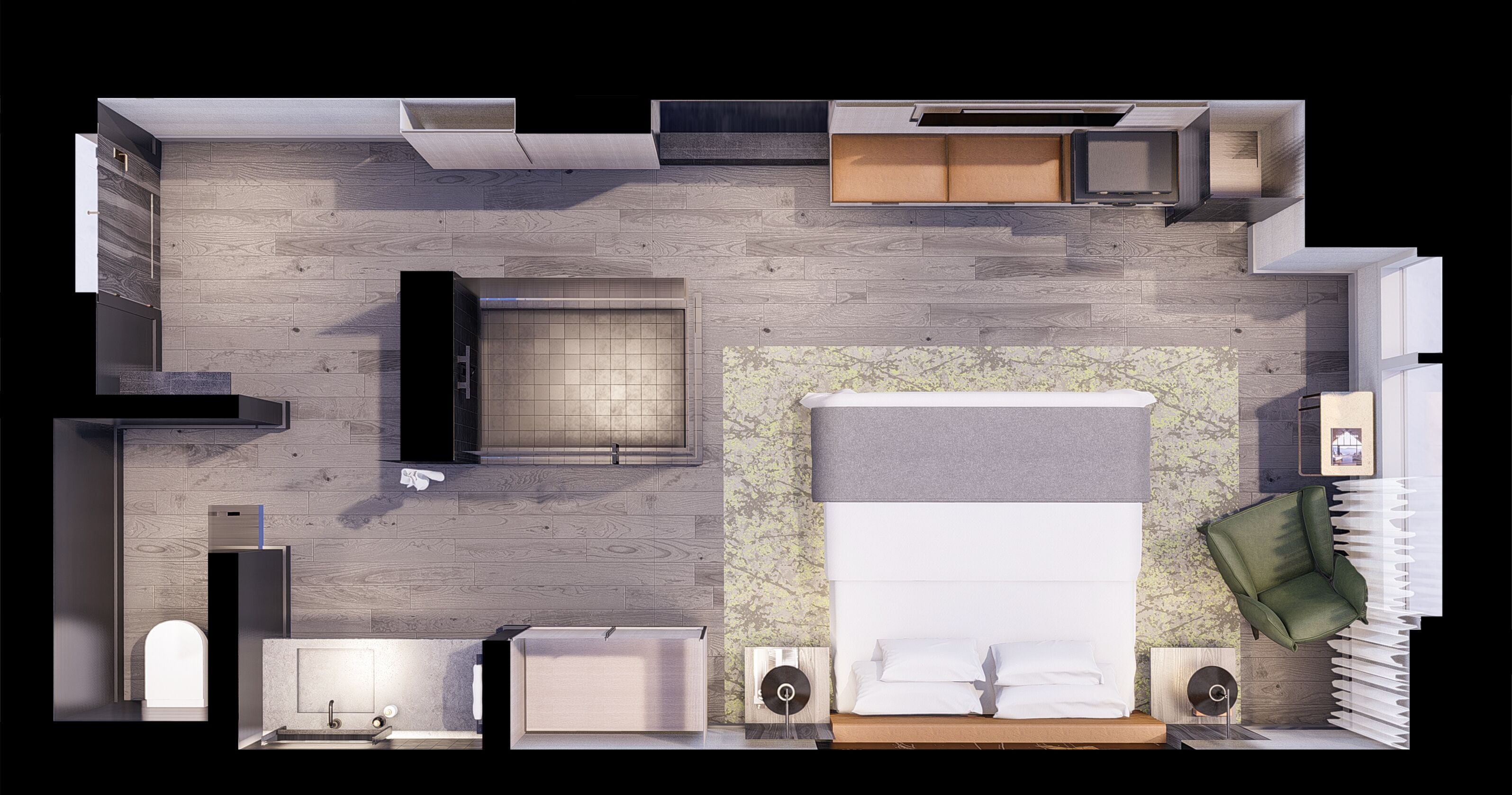 premium room, 1 king bed | in-room safe, desk, laptop workspace, blackout curtains