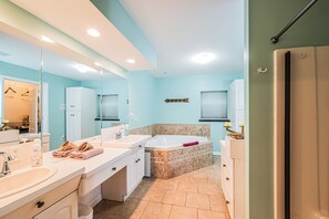 Baignoire, sèche-cheveux, serviettes fournies, papier toilette