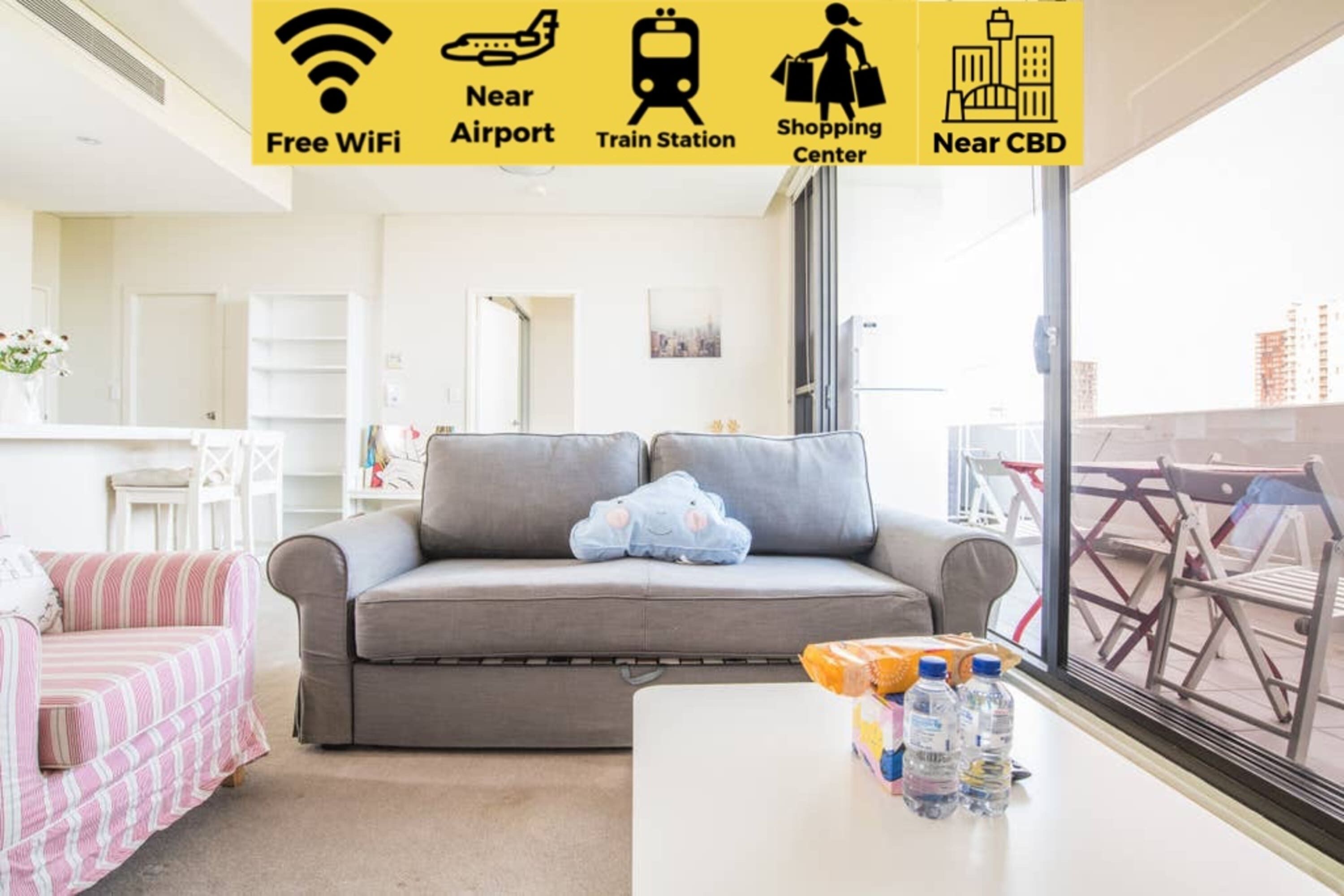 Close to city1bed1bath Apt at the heart of Zetland