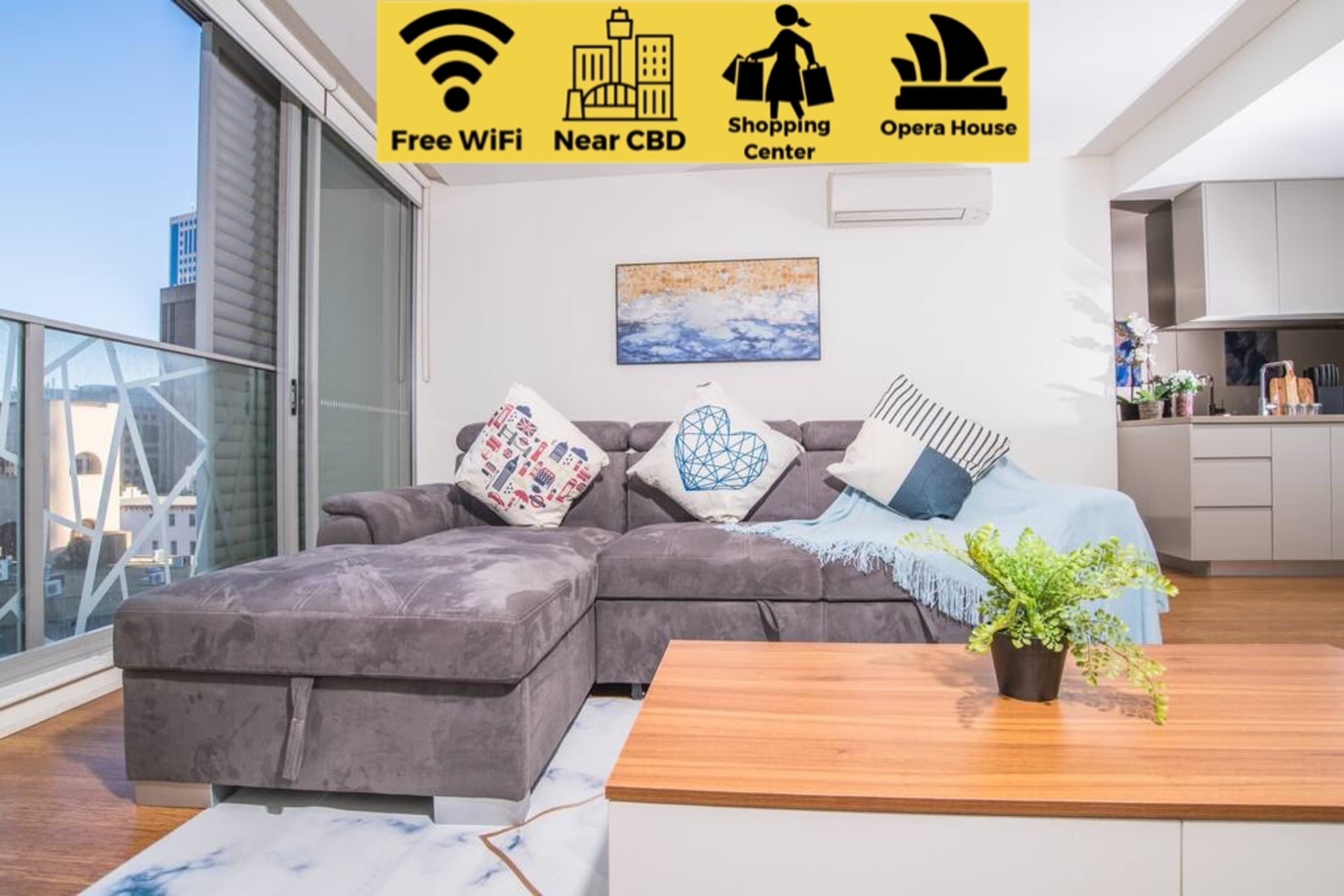 Art inspired 1 Bed Apt in the heart of Sydney