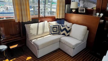 Smart TV, DVD player, livros, aparelho de som