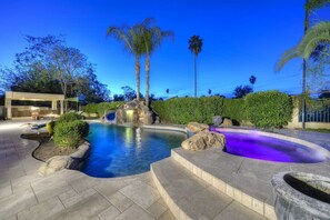 Outdoor pool, a heated pool - STUNNING 8 Bedrm Mansion! Heated Pool/Spa, Theater (Chandler)