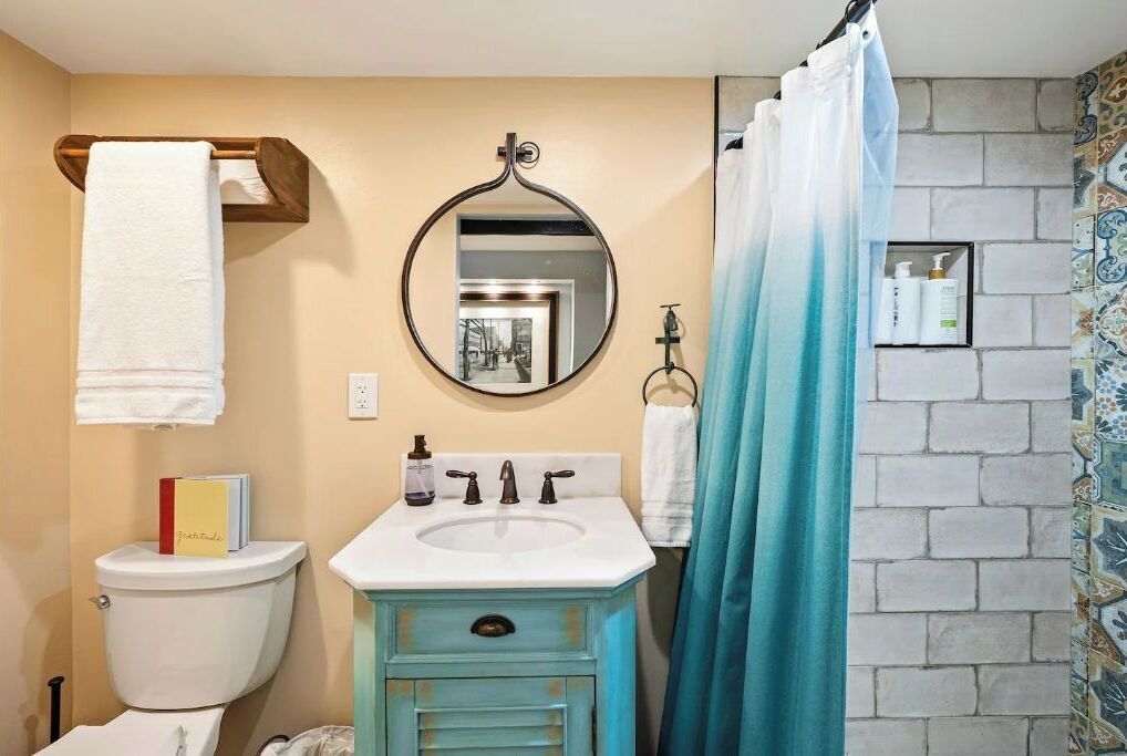 Shower, eco-friendly toiletries, hair dryer, towels
