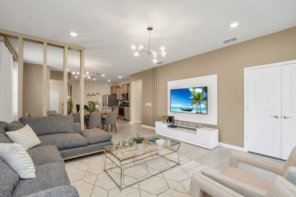 TV, video games - Your Family will love the 1st Class Amenities at Your Private Villa on Windsor Island Resort (Orlando)