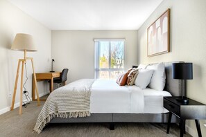 2 chambres, fer et planche Ă repasser, Wi-Fi, draps fournis