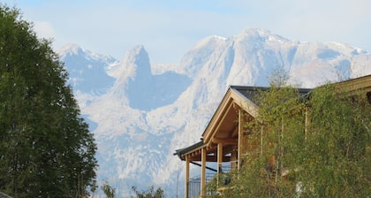 Penthouse avec vue idyllique sur les montagnes