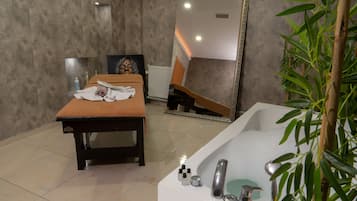 غرف معالجة الأزواج، ساونا، حمام تركي، معالجات لتقشير البشرة