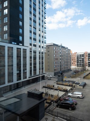 Superior Apartment | View from room - New 1BR Home with Balcony next to Railway Station (Tampere)