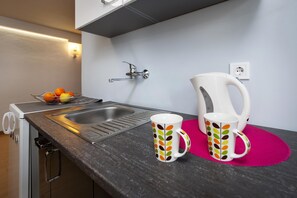 Apartment, 1 Bedroom, Terrace | Private kitchen | Fridge, freezer - Apartments and Room Silvana (Rovinj)