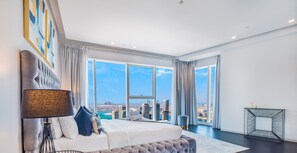 2 bedrooms, premium bedding, pillow-top beds, iron/ironing board