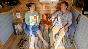 Cabin (Ayr with Hot Tub) | Individually decorated, individually furnished, soundproofing - Emlyn's Coppice - Woodland Glamping (Holywell)