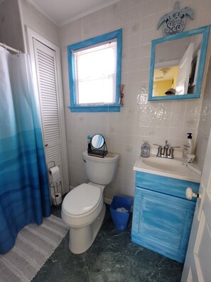 Dusche, Haartrockner, Toilettenpapier