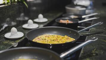 Daily buffet breakfast (EUR 18.00 per person)