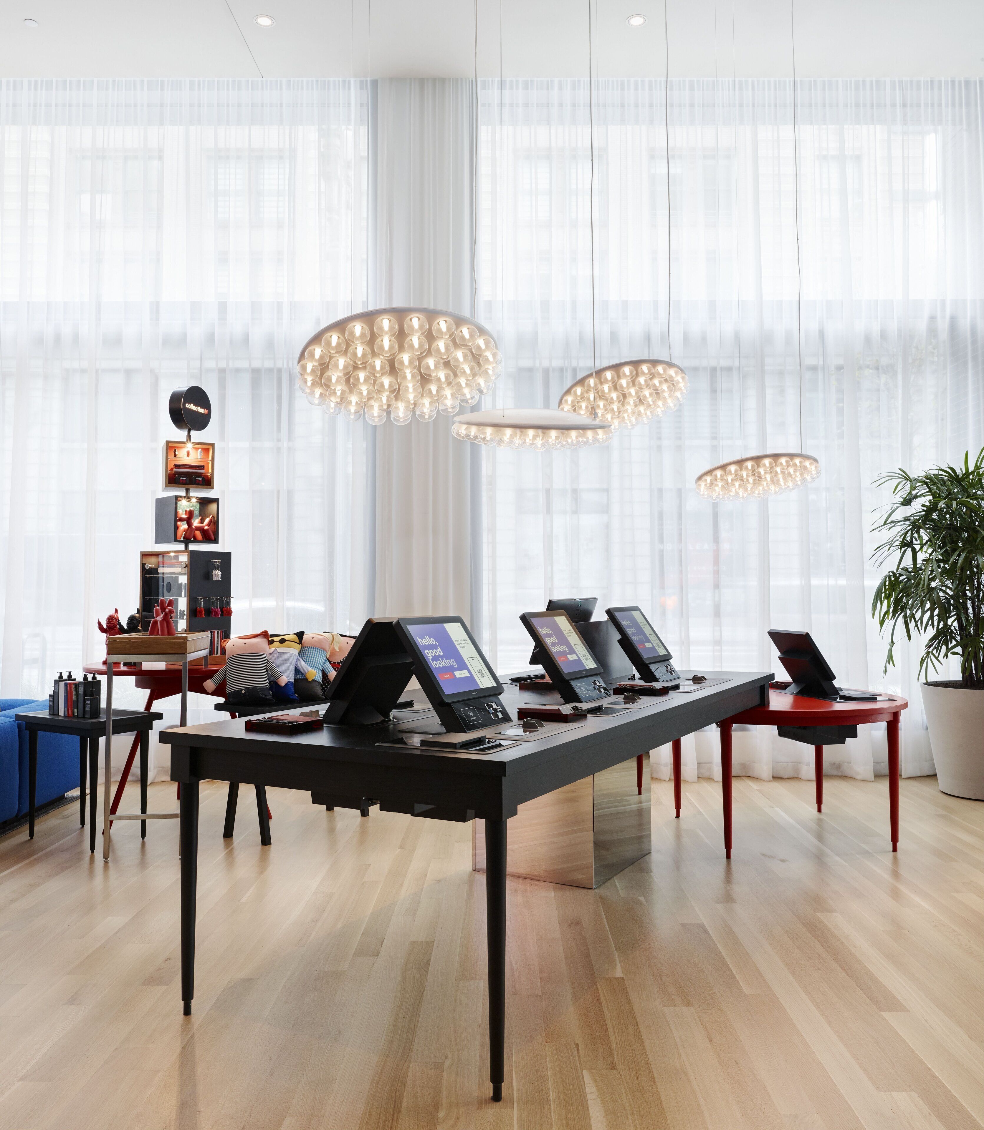 check-in/check-out kiosk