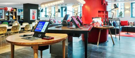 Check-in/check-out kiosk