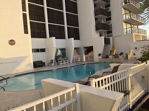 Outdoor pool, a heated pool - Condo right on the beach! Stunning seventh floor views! (Galveston)