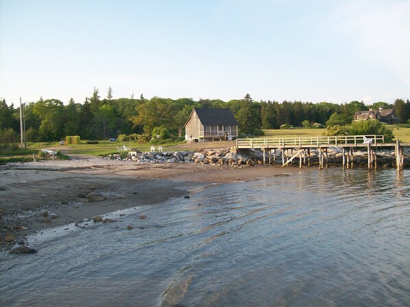 On the beach, beach towels