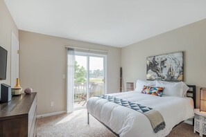 2 bedrooms, iron/ironing board, travel crib, WiFi