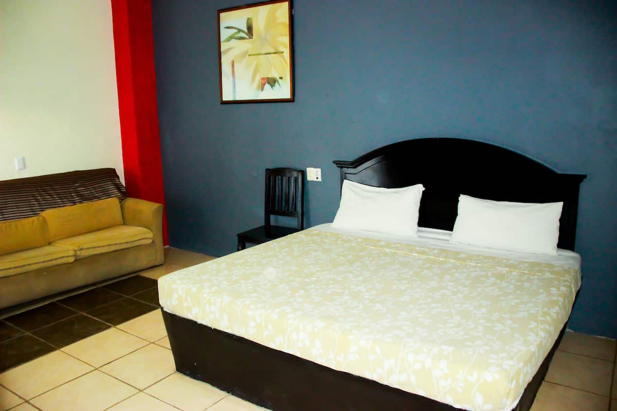 1 quarto, roupas de cama premium, frigobar, Wi-Fi de cortesia