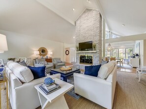 TV, DVD player, smart speakers