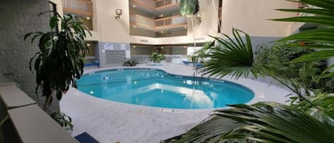 Indoor pool, outdoor pool
