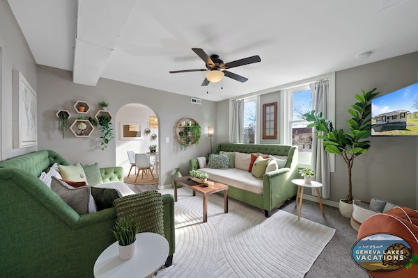 Living Room with two twin day beds