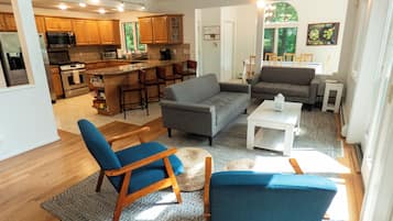 电视、壁炉、DVD 播放器