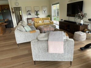 Smart TV, Netflix, DVD player, streaming services