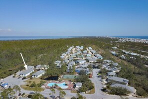 Exterior - Fort Morgan 3BR Cottage | Pool, Walk to Beach | Late-Summer & Snowbird Haven (Gulf Shores)