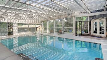 Indoor pool, a heated pool