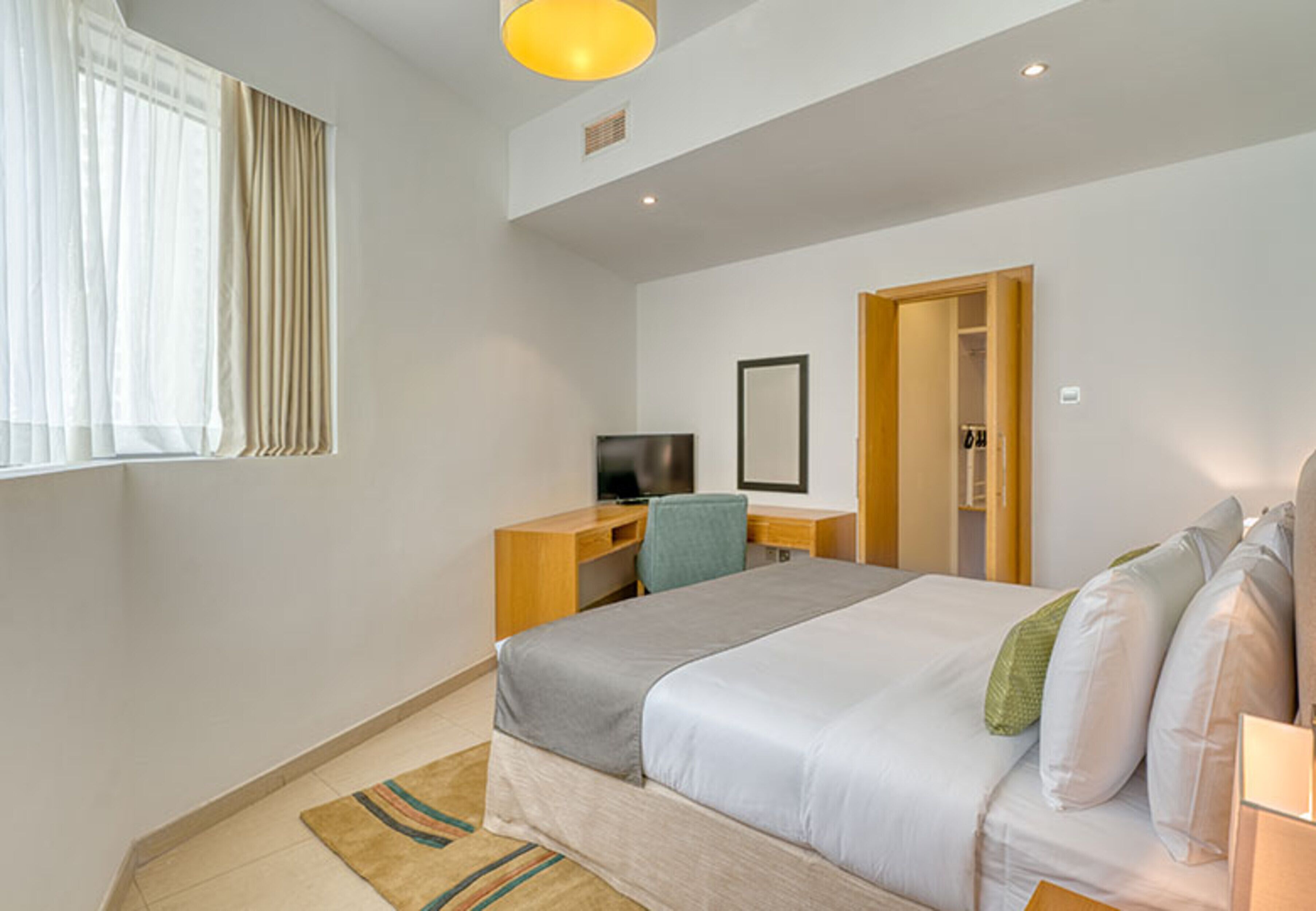 Classic One-Bedroom Apartment | Egyptian cotton sheets, premium bedding, down comforters, in-room safe