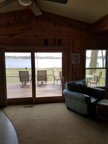 Alexandria area lake home is ready for summer or winter adventure. 
