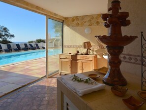 Indoor pool, outdoor pool