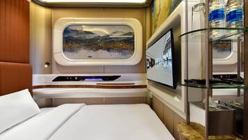 Blackout drapes, soundproofing, iron/ironing board, free WiFi