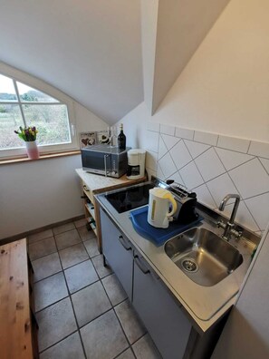 Fridge, microwave, stovetop, coffee/tea maker - Journey to the center of the island of Usedom (Mellenthin)