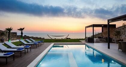 Villa Violetta direkt am Meer an der Westküste Kretas