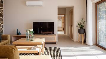 Smart-tv en een open haard