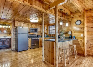 Fridge, microwave, dishwasher, coffee/tea maker