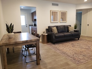 Kitchen and dining area