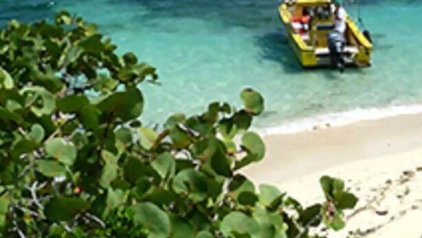 Una spiaggia nelle vicinanze