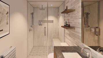 Condo (Little Nell Condo #10) | Bathroom | Hair dryer, towels, soap, shampoo