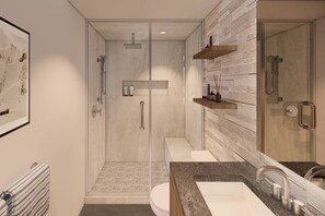 Condo (Little Nell Condo #10) | Bathroom | Hair dryer, towels, soap, shampoo - Little Nell Condos by iTrip Aspen Snowmass (Aspen)