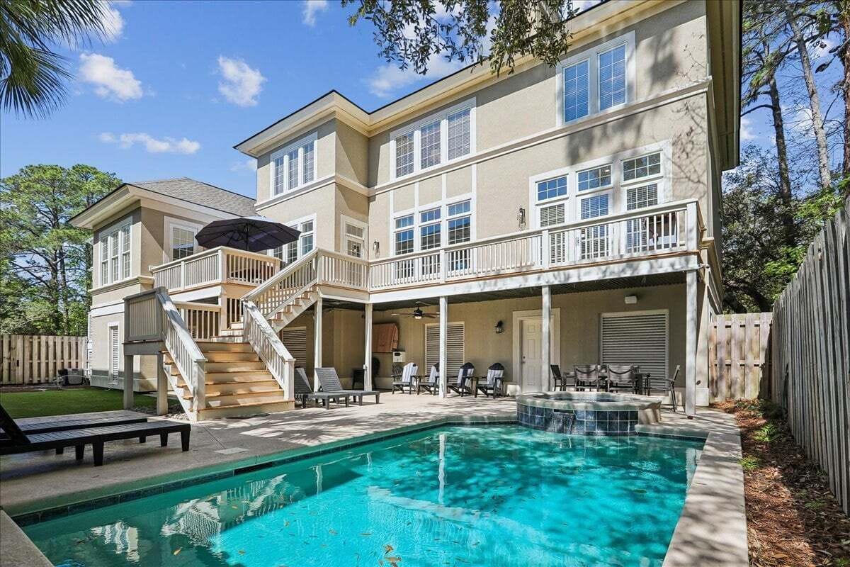 A heated pool
