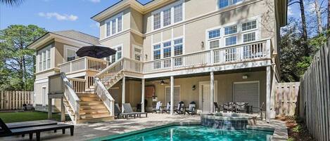 A heated pool