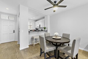 Dining - Turnkey Surf Designer, furnished Condo with amazing Amenities! (Huntington Beach)